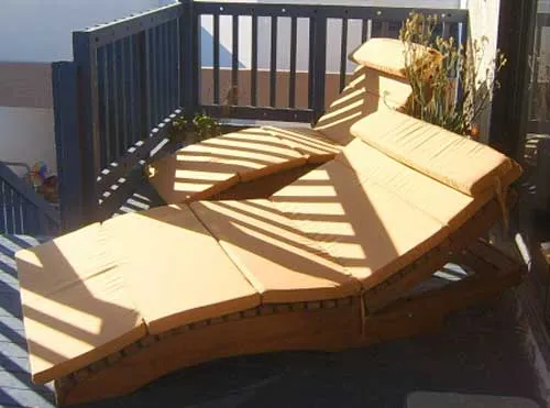 Lounger Cushions (Options: Double, Penny's, 4 inches Thicknes, Five Sections, Custom Color).