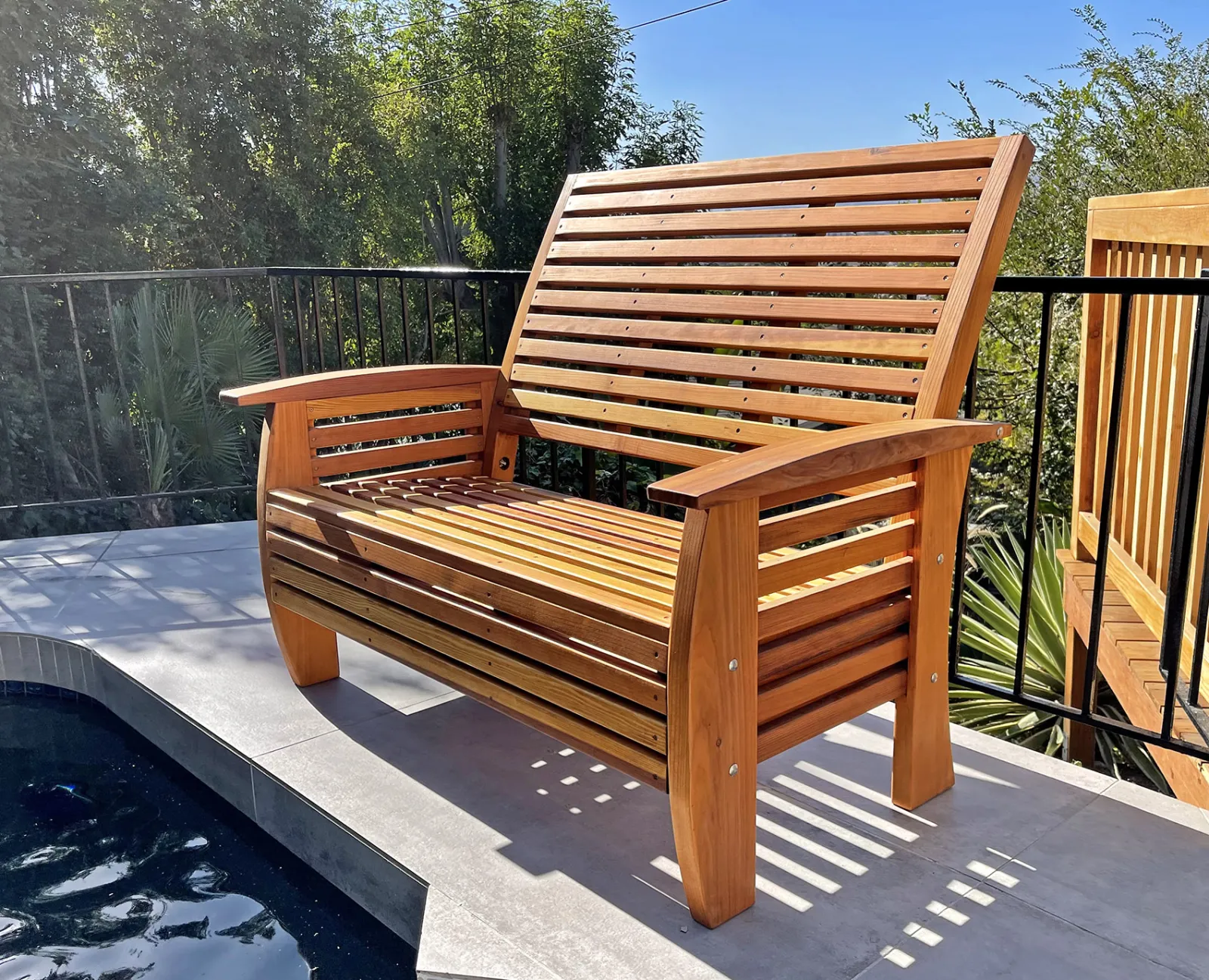 Marazul Wood Outdoor Loveseat