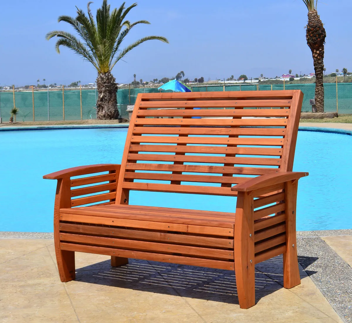Marazul Wood Outdoor Loveseat