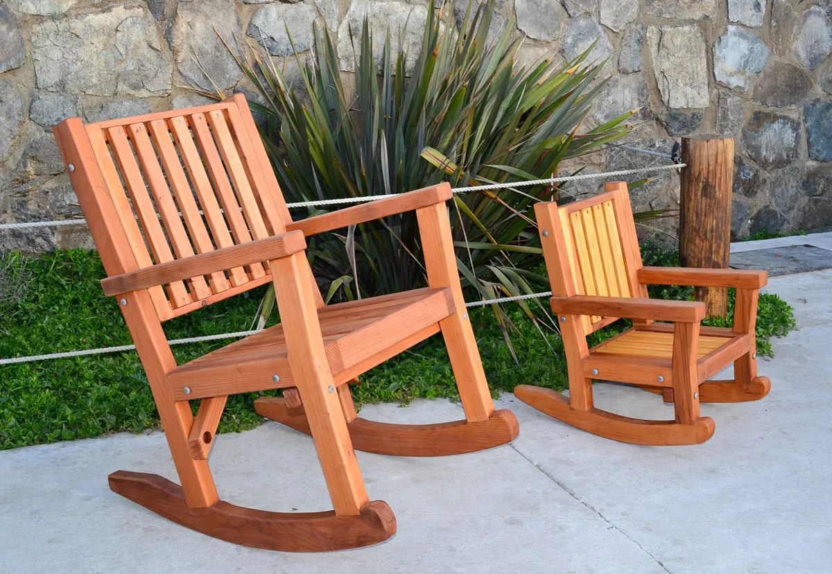 Massive Wooden Rocking Chair