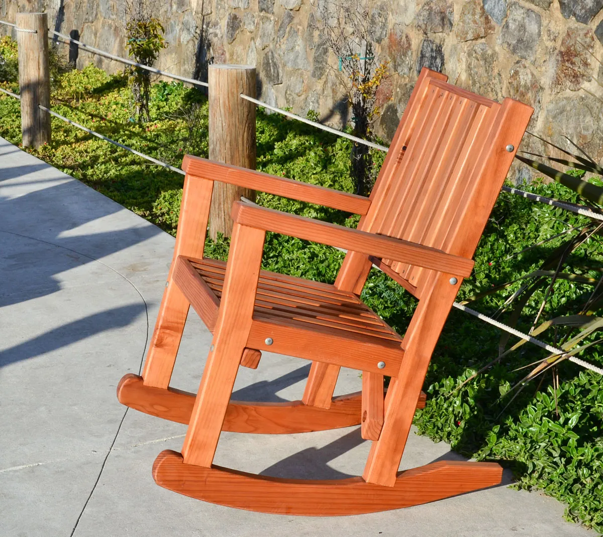 Massive Wooden Rocking Chair