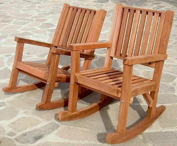 Massive Wooden Rocking Chair