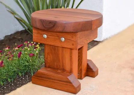 Mini 12 Inch Round Wood Side Table