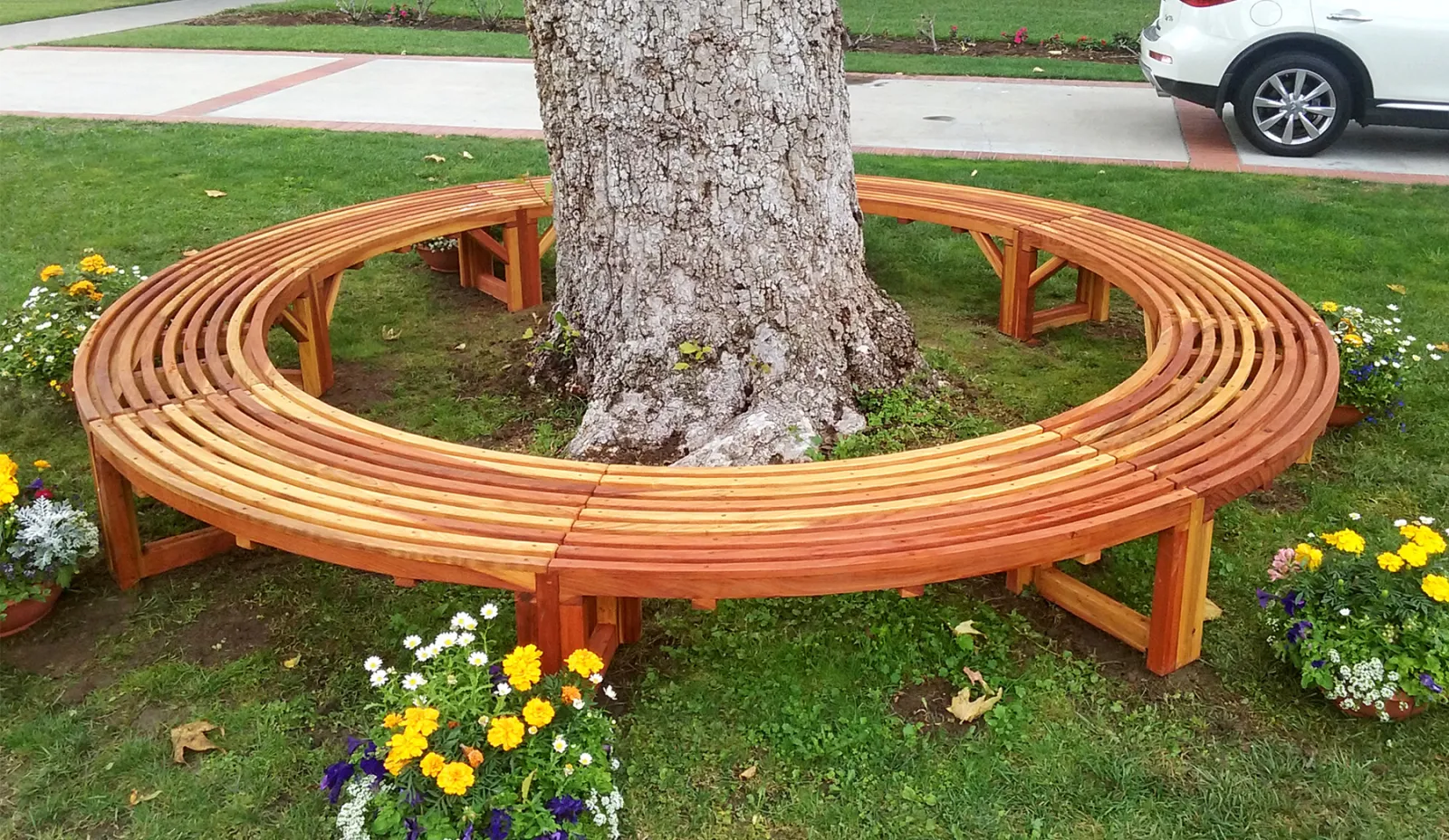 Miramar Half Circle Tree Bench