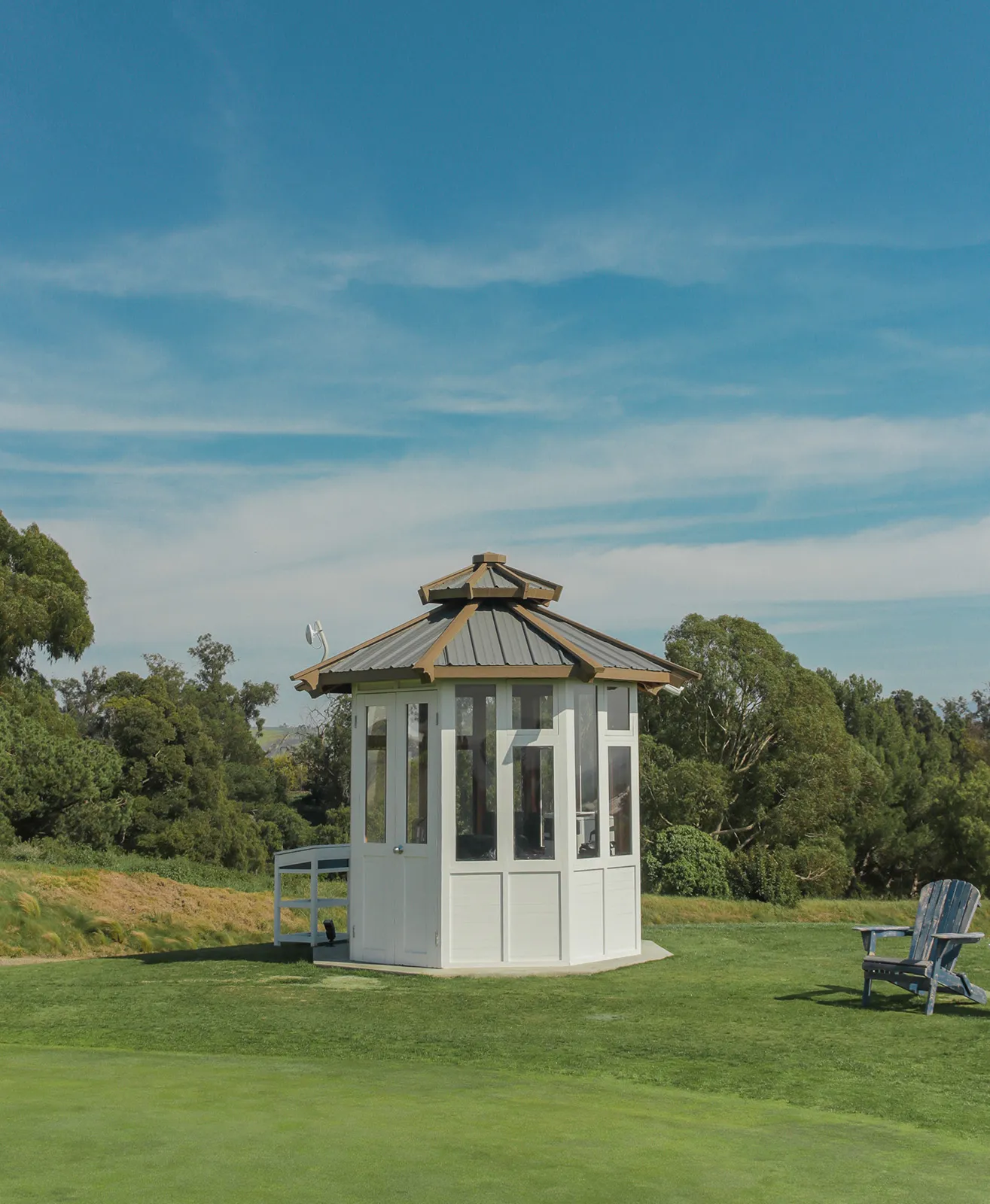 Octagonal Sunroom Gazebo, California Redwood