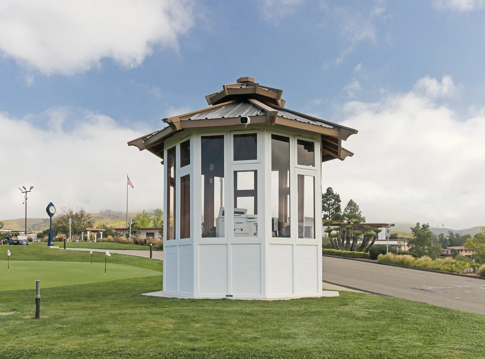 Octagonal Sunroom Gazebo, California Redwood