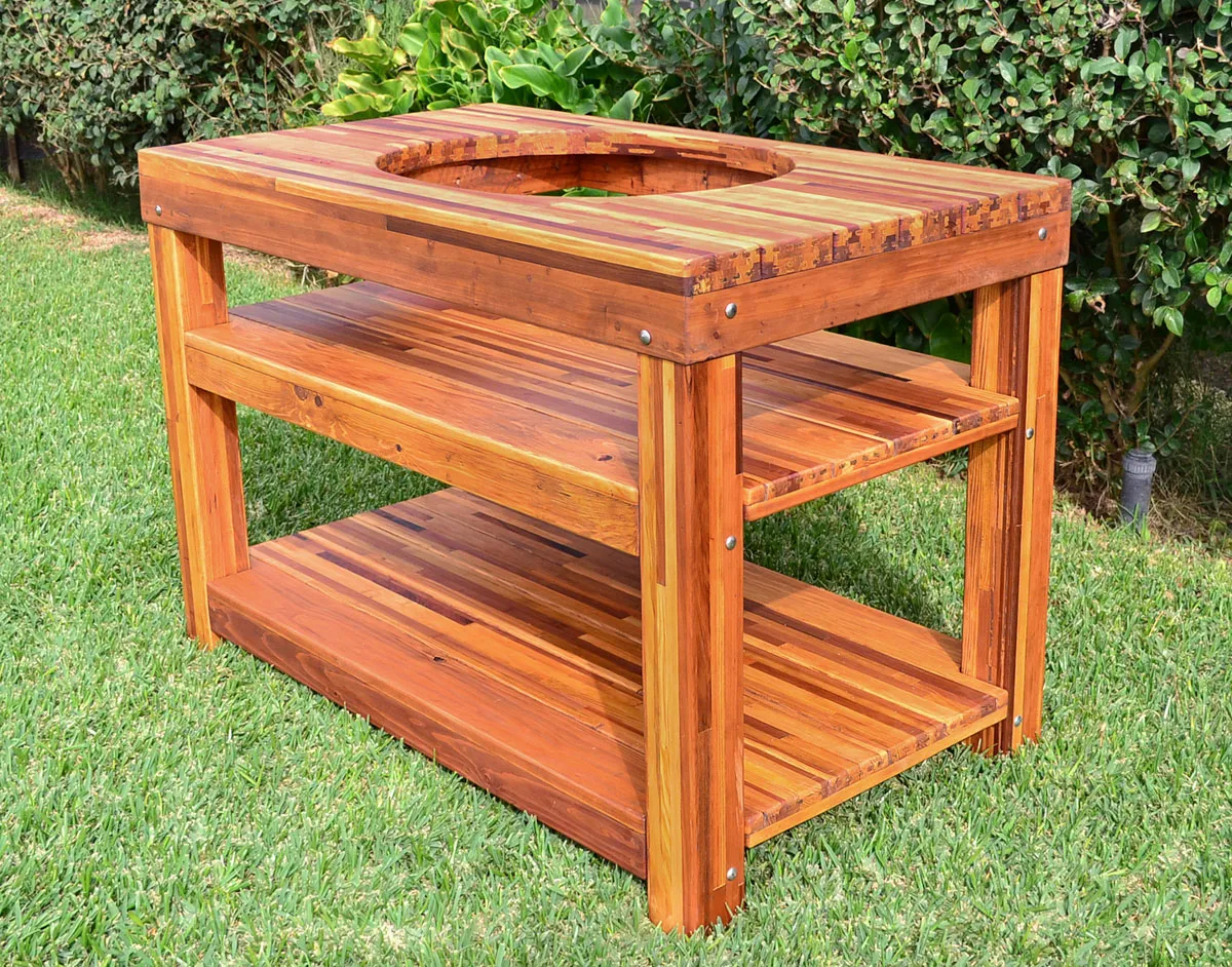 Outdoor Table With Built In Grill