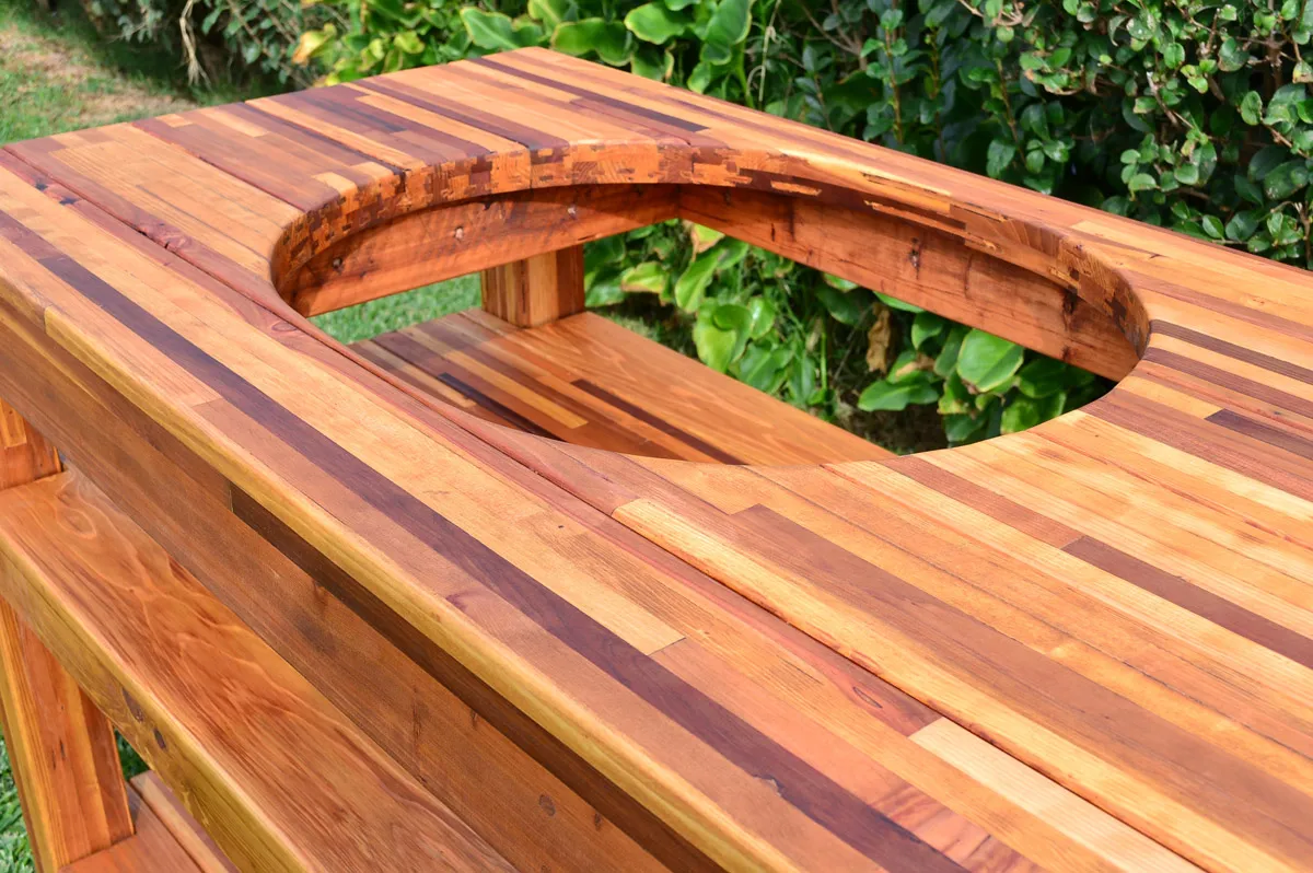 Outdoor Table With Built In Grill