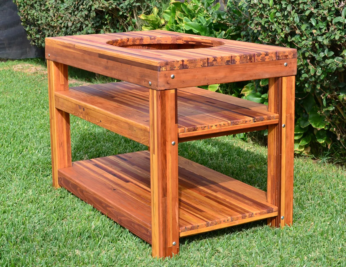 Outdoor Table With Built In Grill