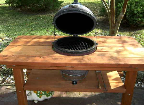Outdoor Table With Built In Grill