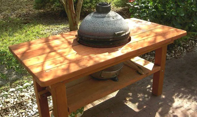 Outdoor Table With Built In Grill