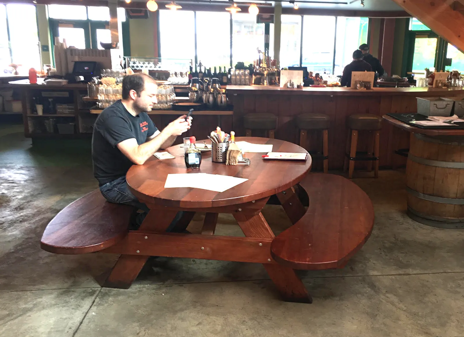 Oval Picnic Table
