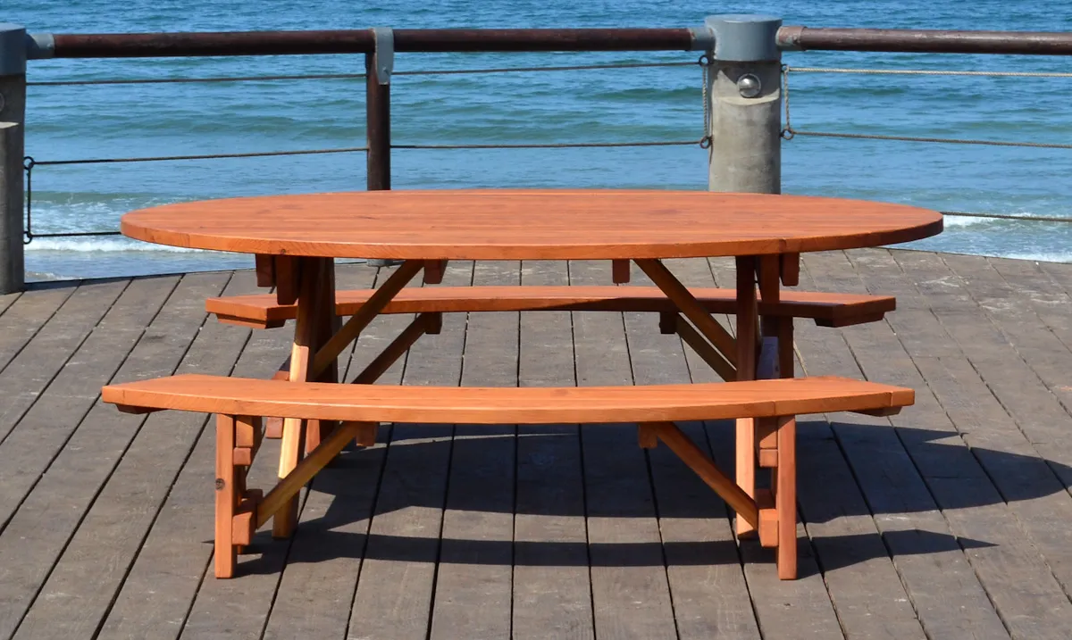 Oval Picnic Table