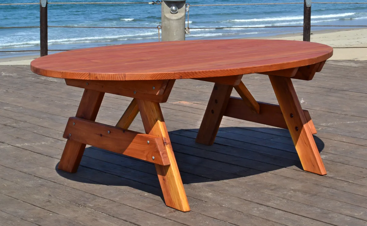 Oval Picnic Table