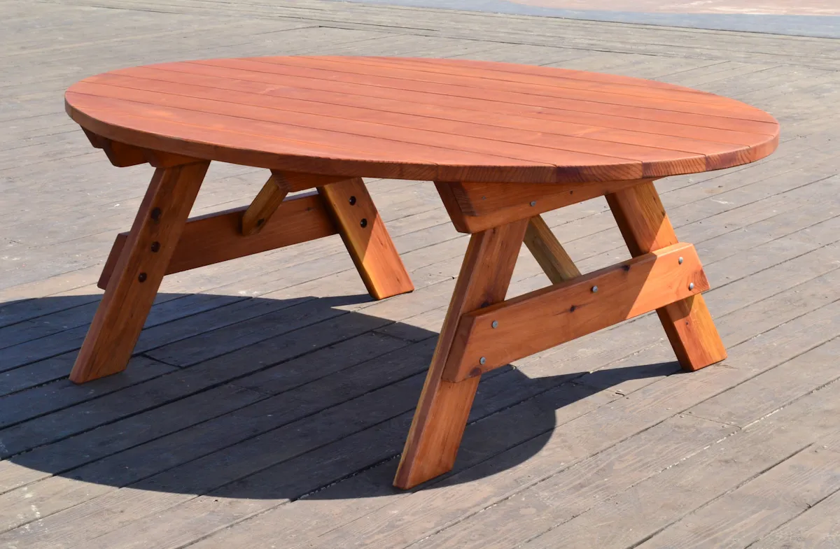 Oval Picnic Table