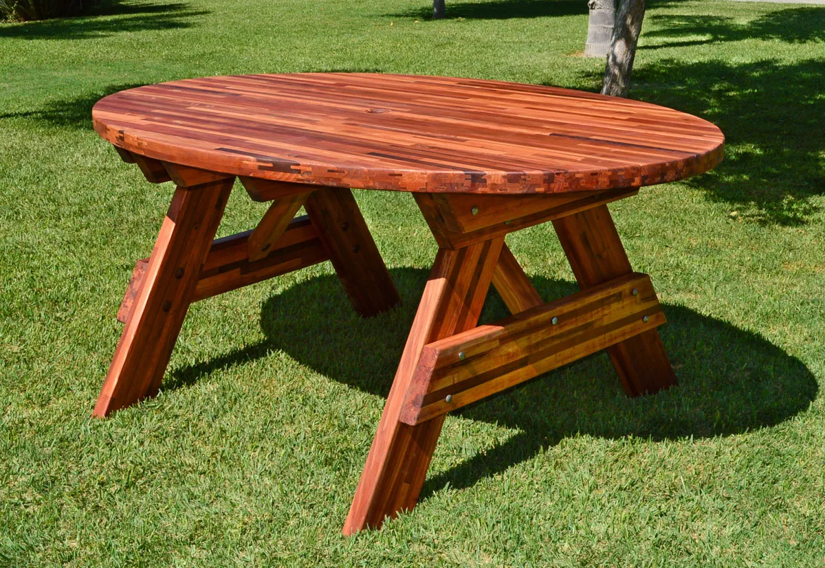 Oval Picnic Table