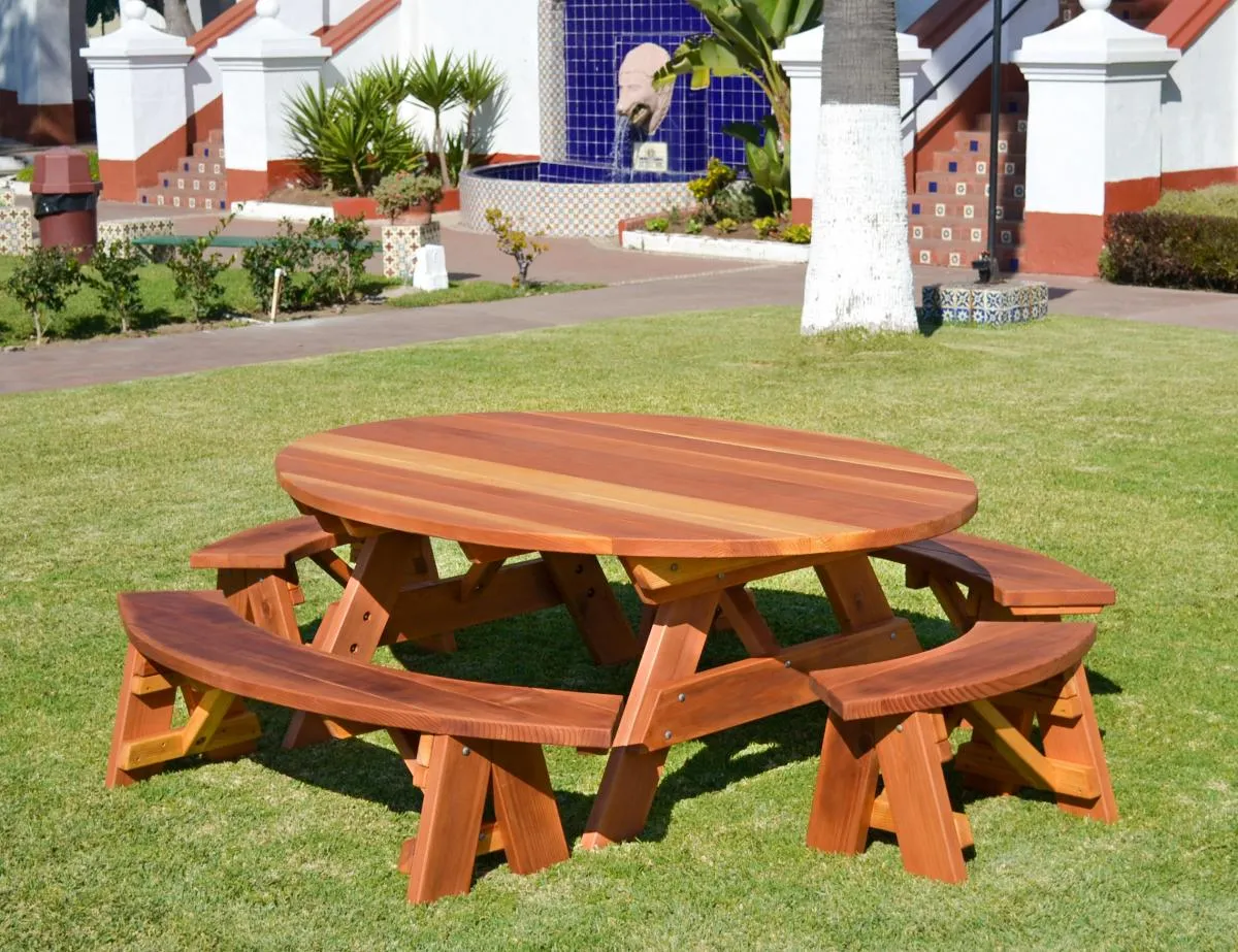 Oval Picnic Table