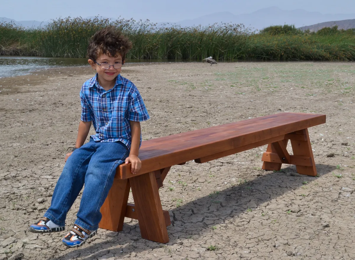 Parquet Wooden Bench