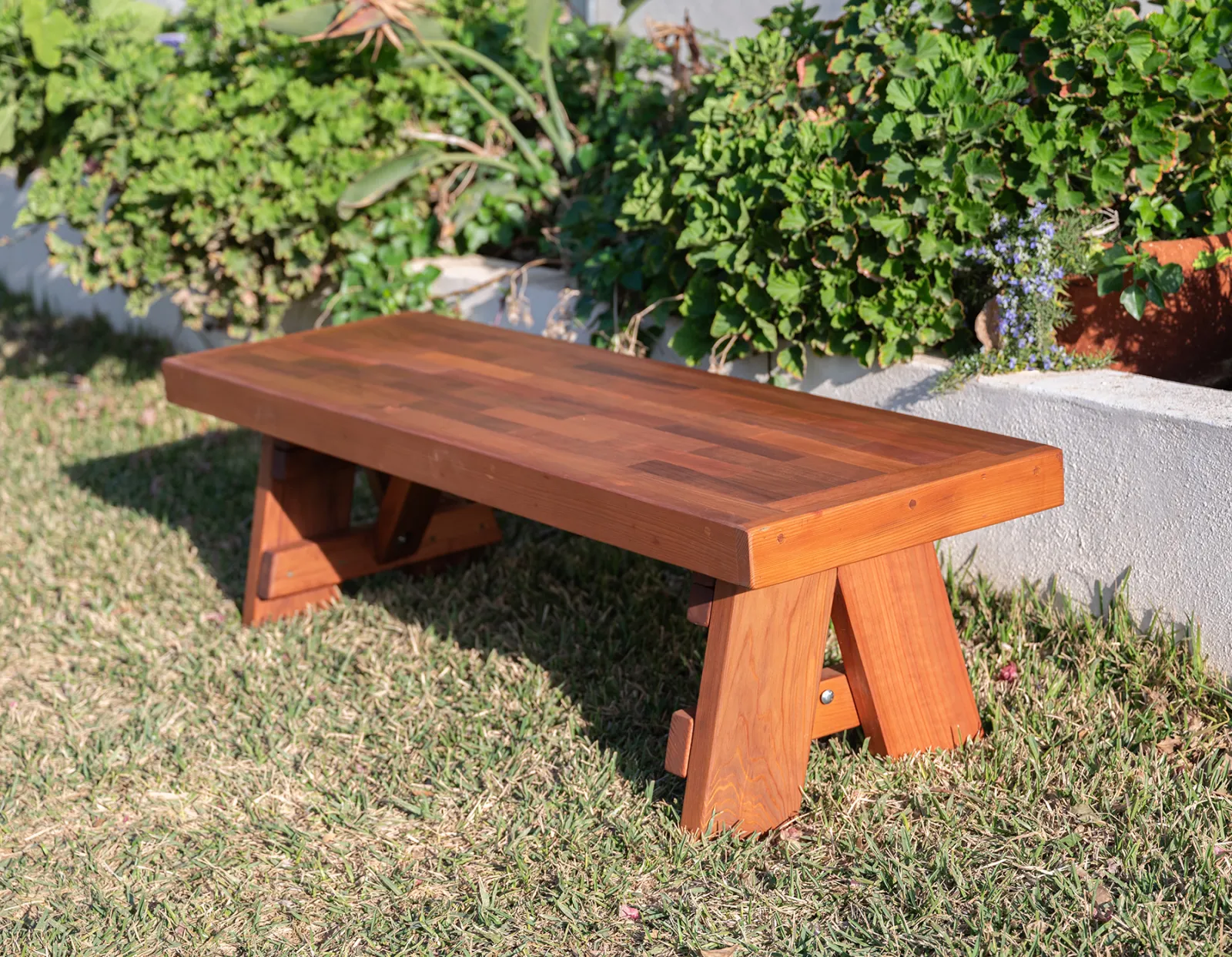 Parquet Wooden Bench