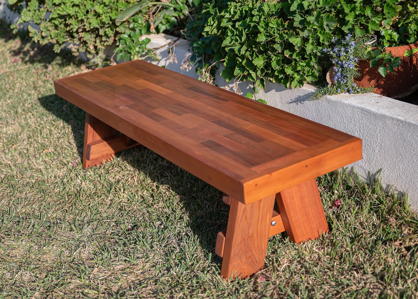 Parquet Wooden Bench