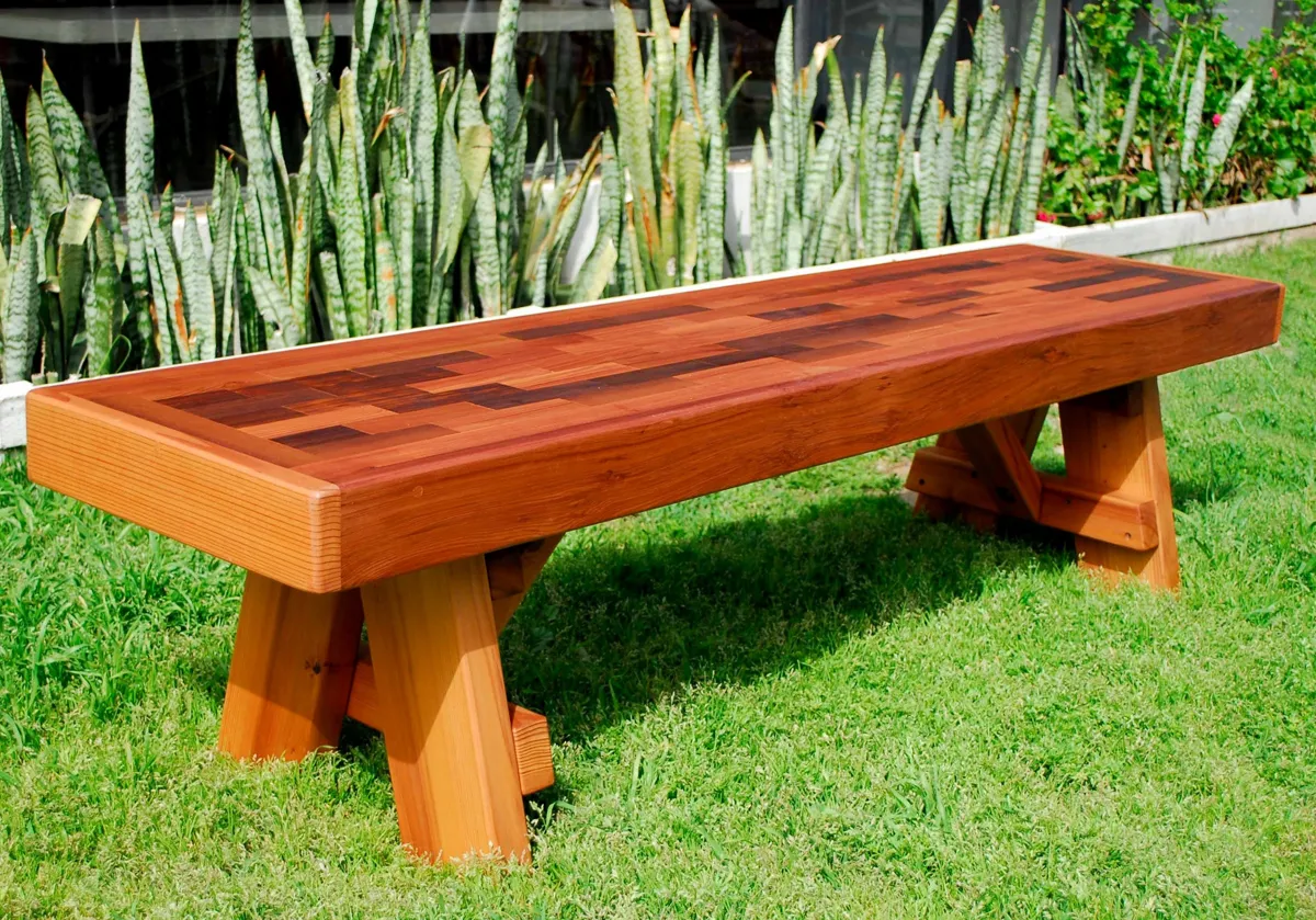 Parquet Wooden Bench
