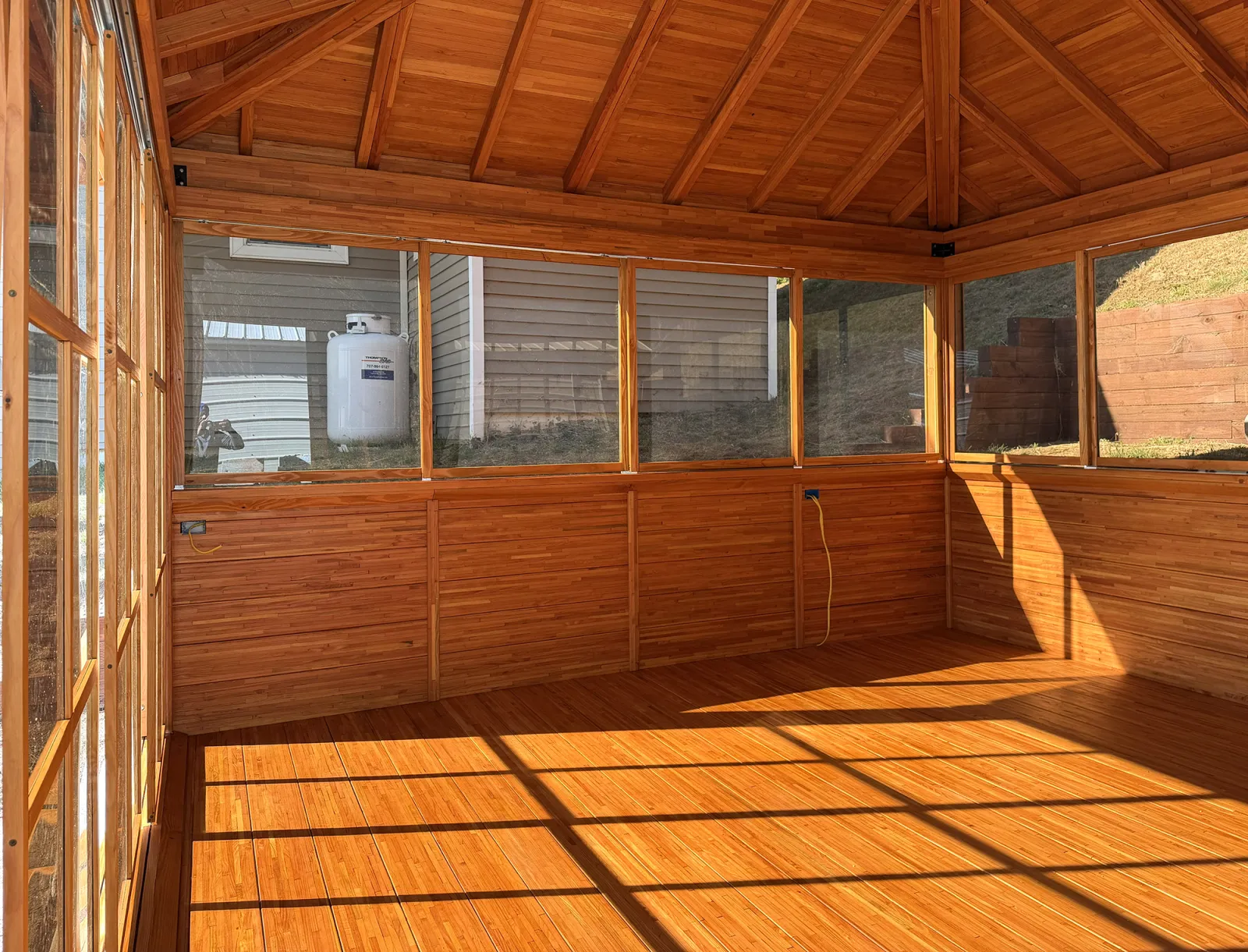 Sunny wood floor