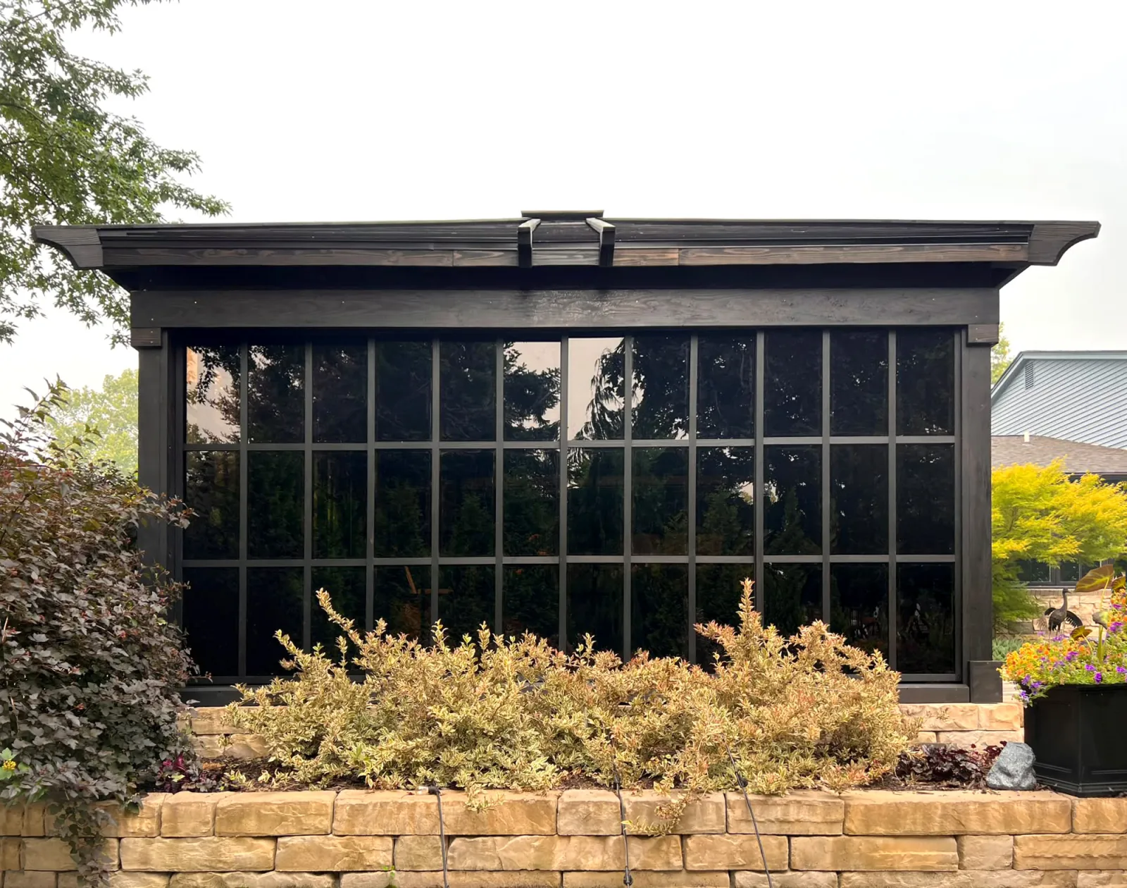 Black stain, front