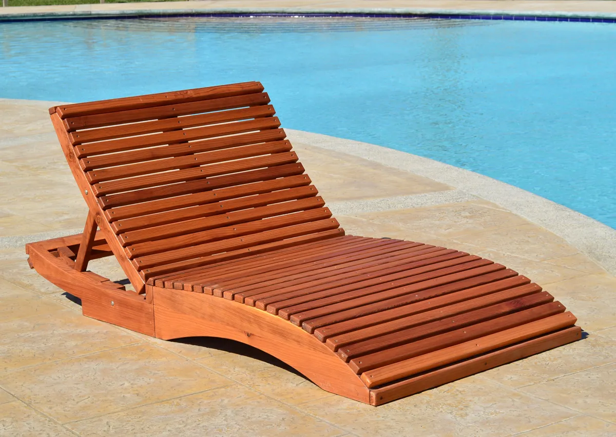 Penny Wooden Sun Lounger