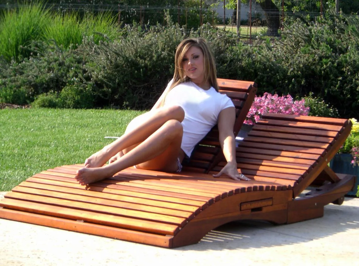 Penny Wooden Sun Lounger