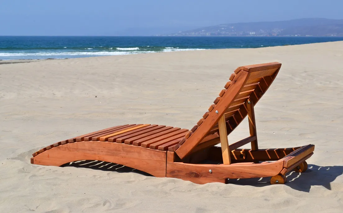 Penny Wooden Sun Lounger