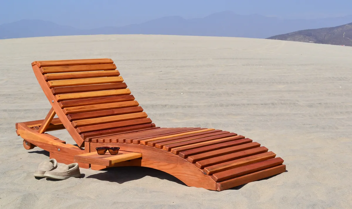 Penny Wooden Sun Lounger