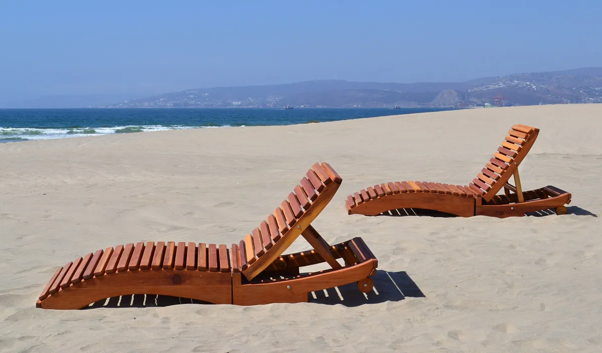 Penny Wooden Sun Lounger