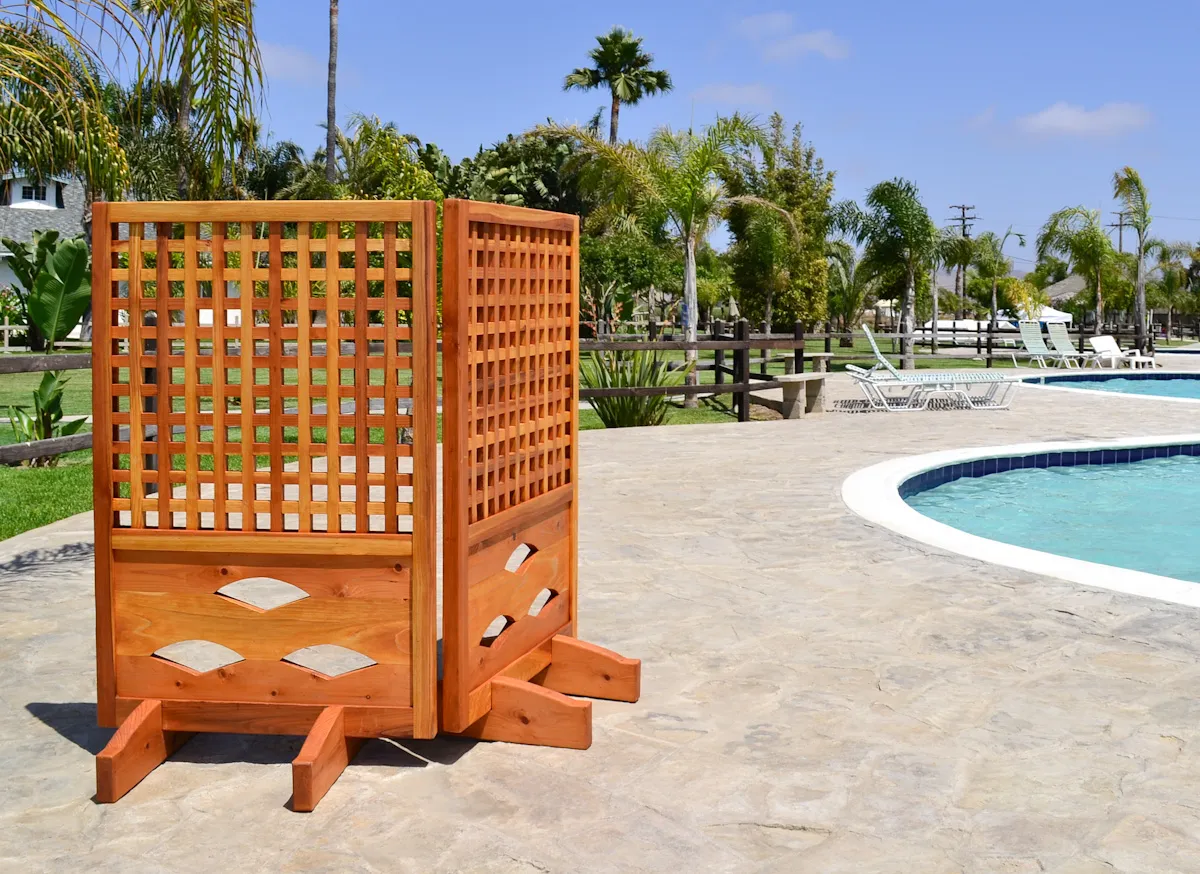Poolside Privacy Panels