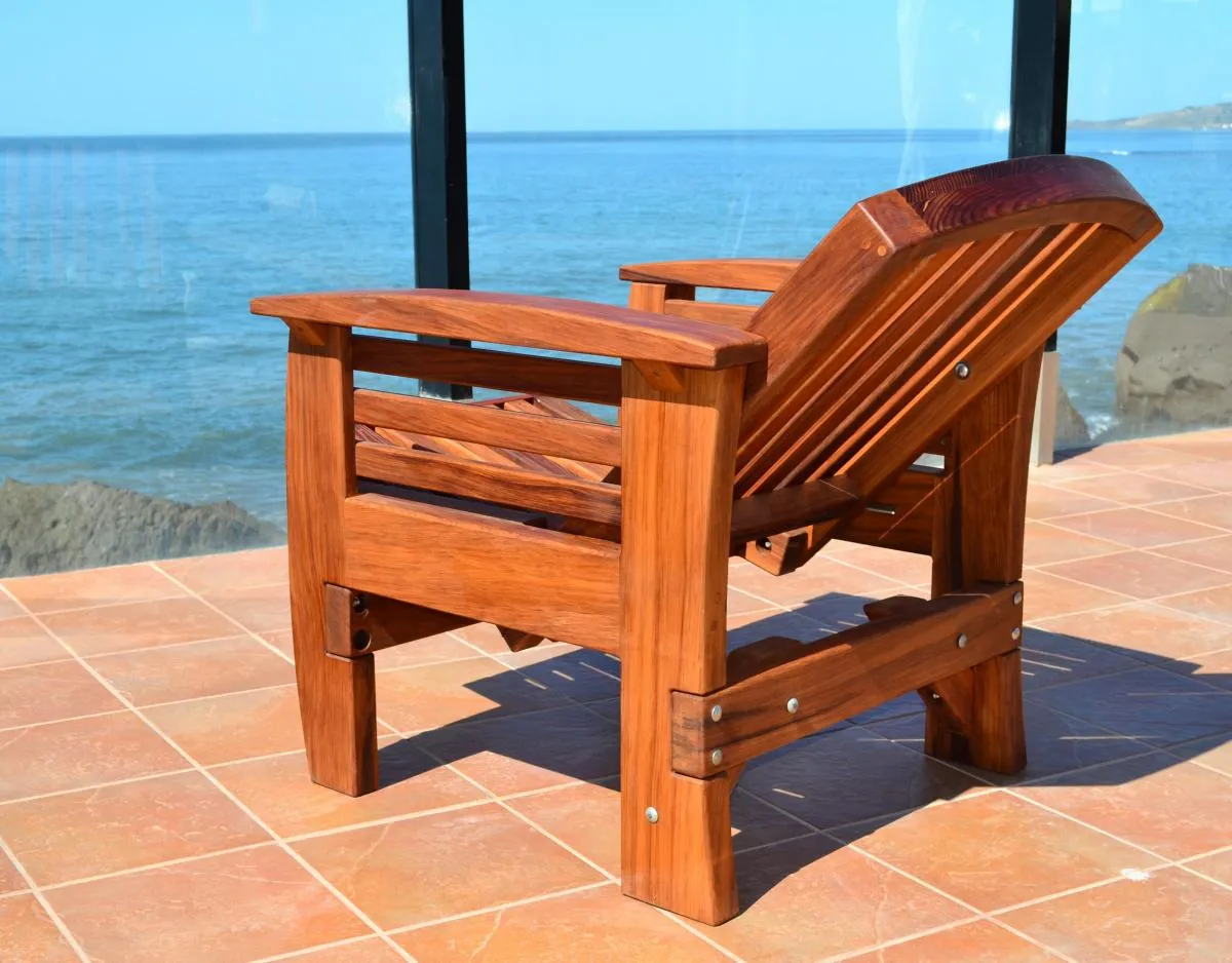 Reclining Redwood Easy Chair