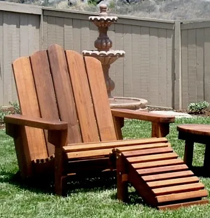 Redwood Adirondack Chair