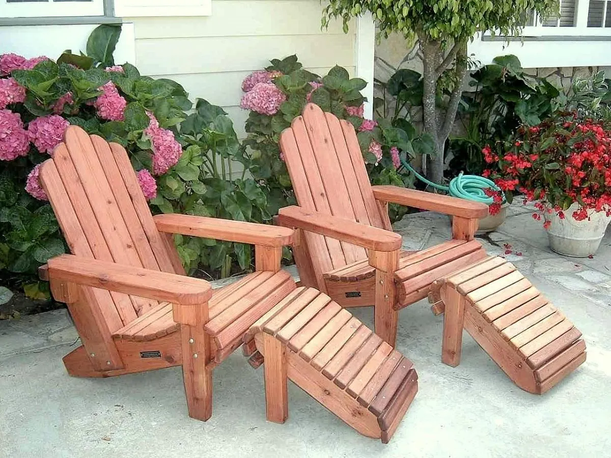 Redwood Adirondack Chair