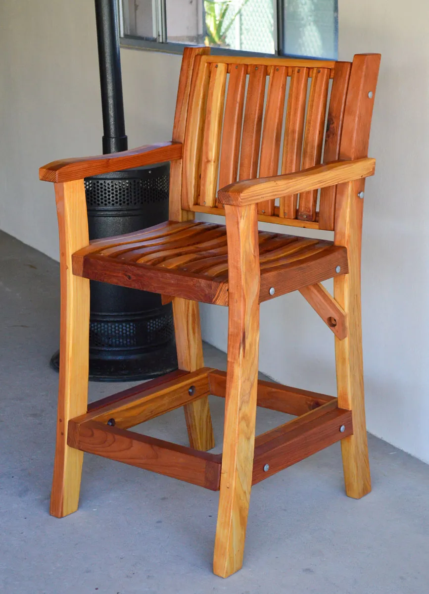 Redwood Cocktail Bar Stool