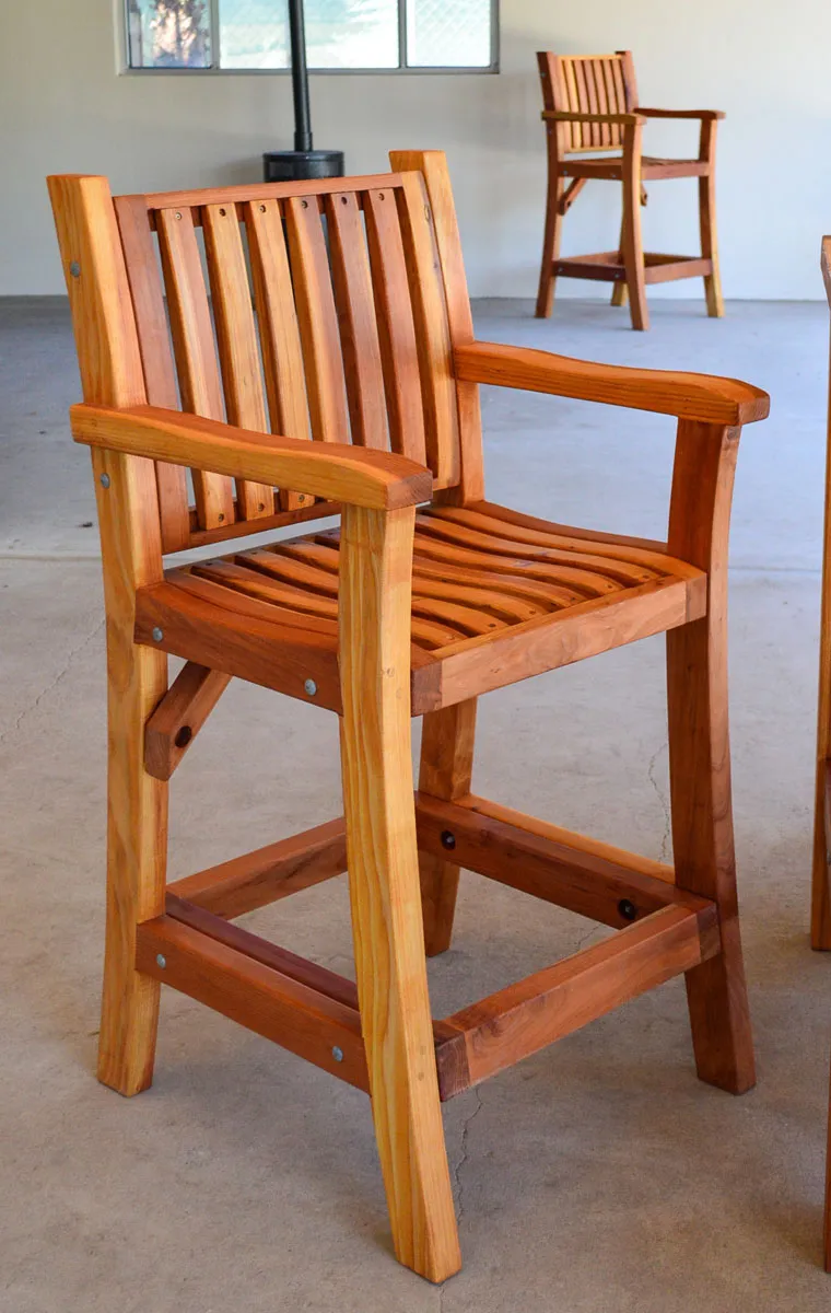 Redwood Cocktail Bar Stool