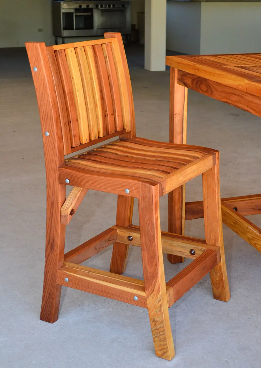 Redwood Cocktail Bar Stool