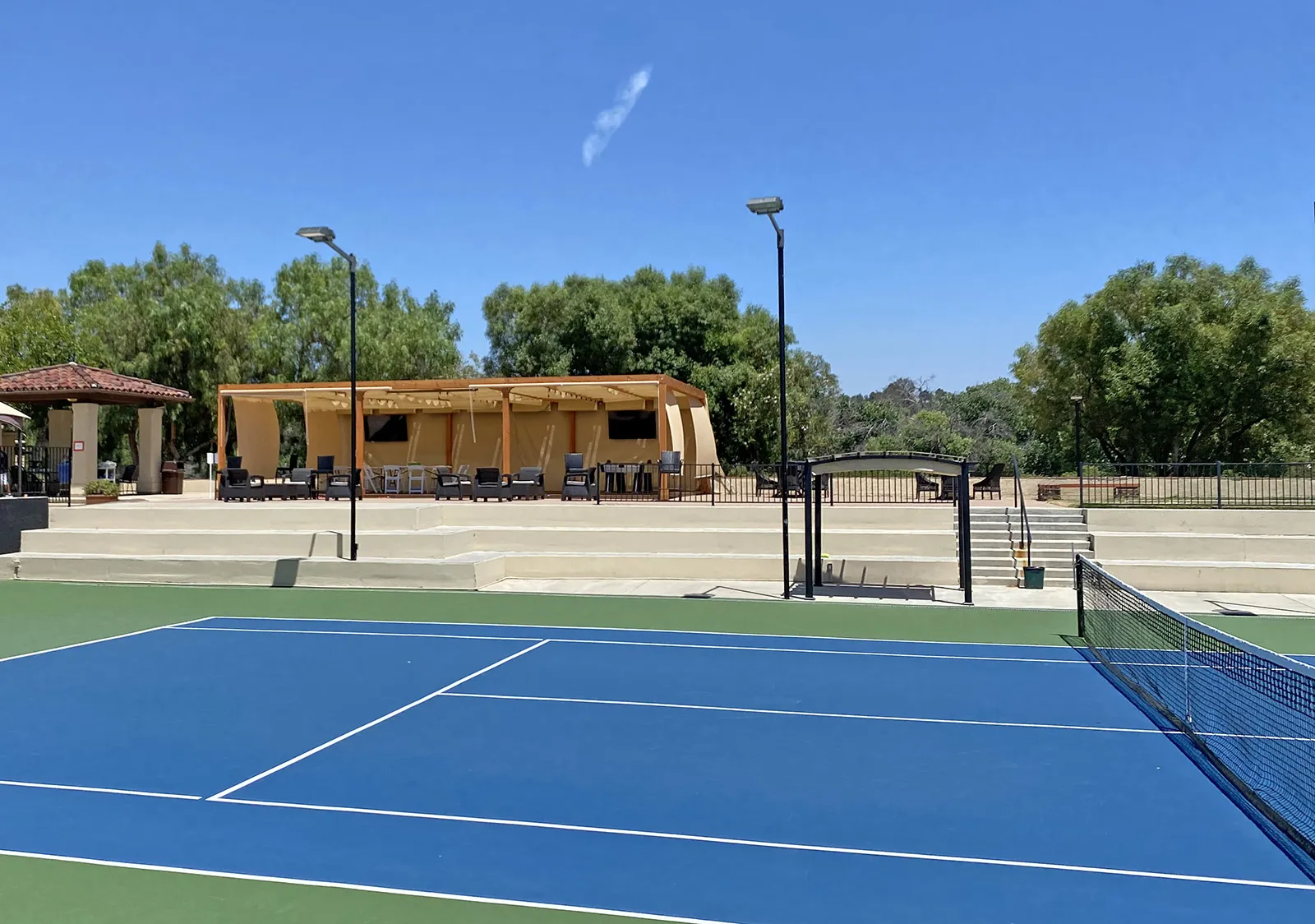 Retractable Canopy Pergola, 24' W x 40' L, Douglas-fir, in Valencia, CA