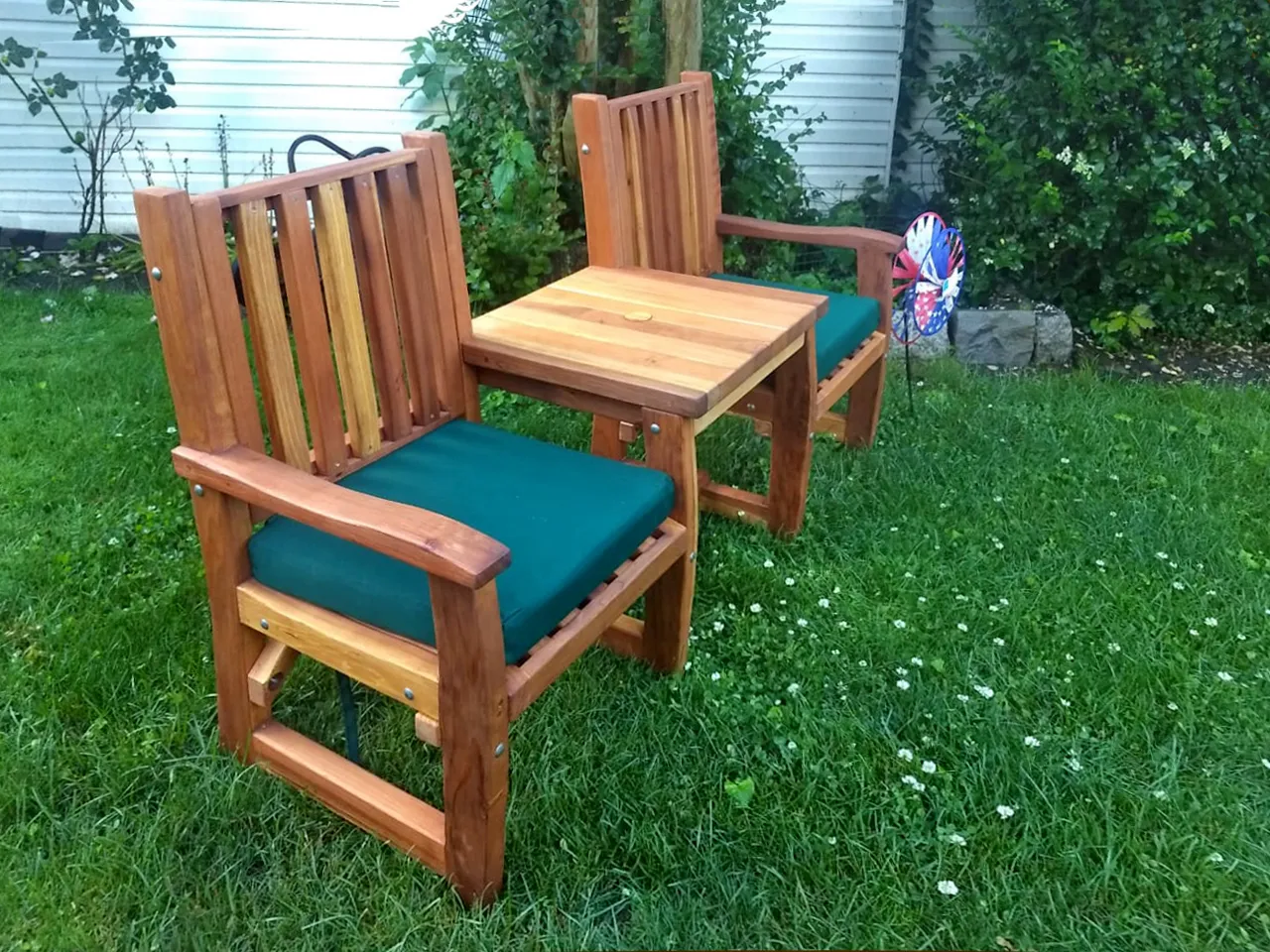 Ruth Vignette Wood Settee
