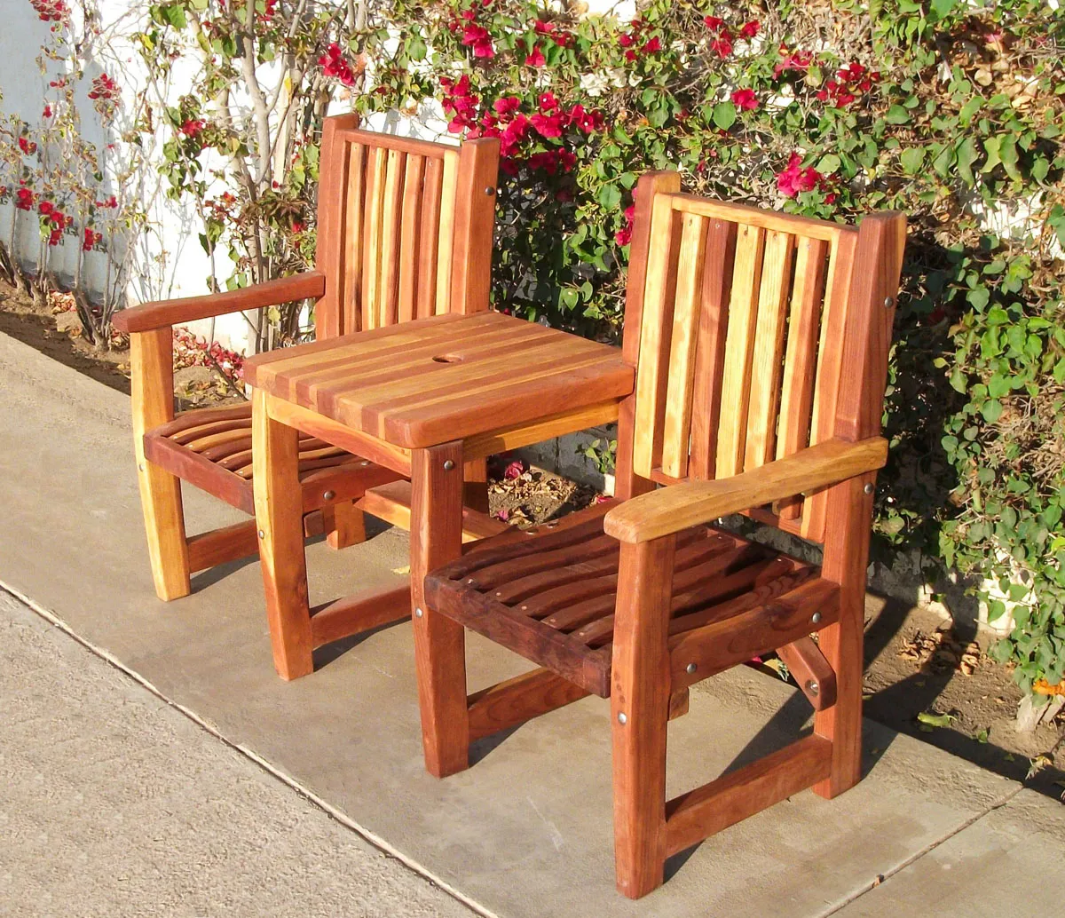 Ruth Vignette Wood Settee