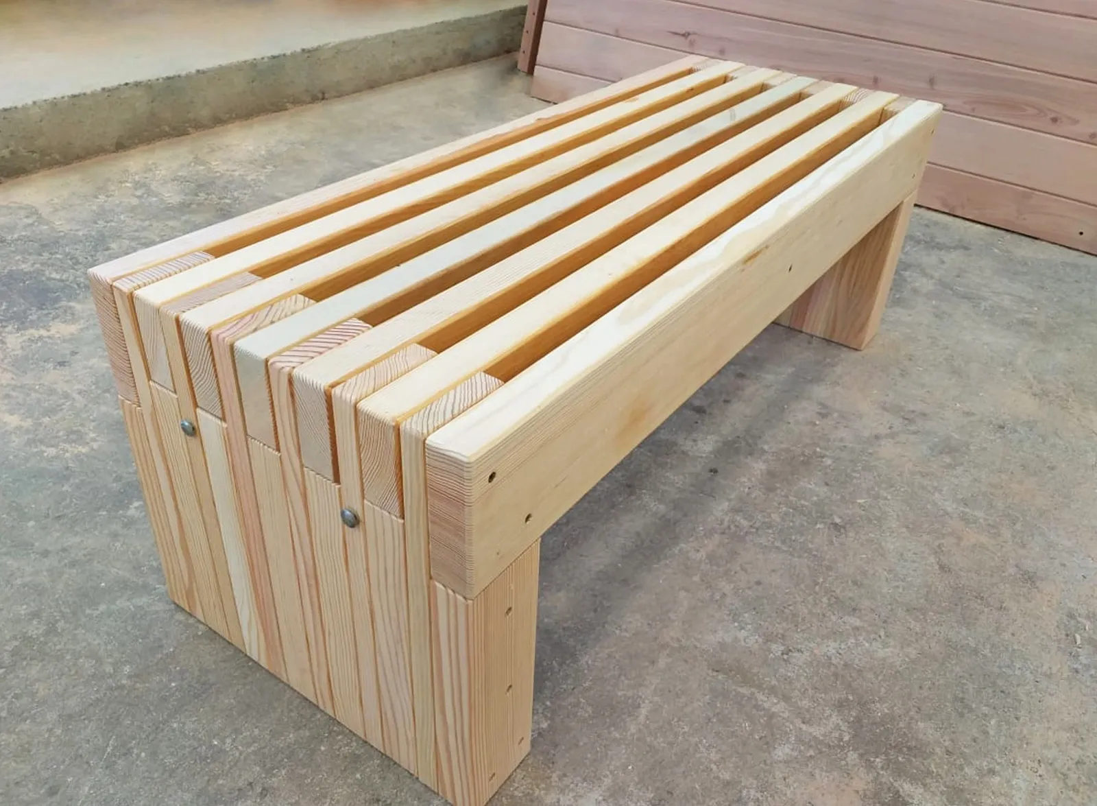 San Diego Portside Wooden Bench