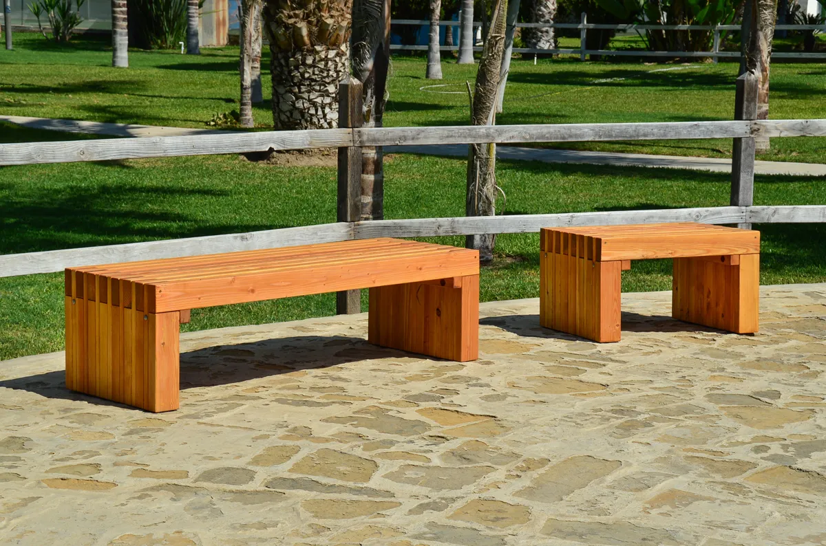 San Diego Portside Wooden Bench