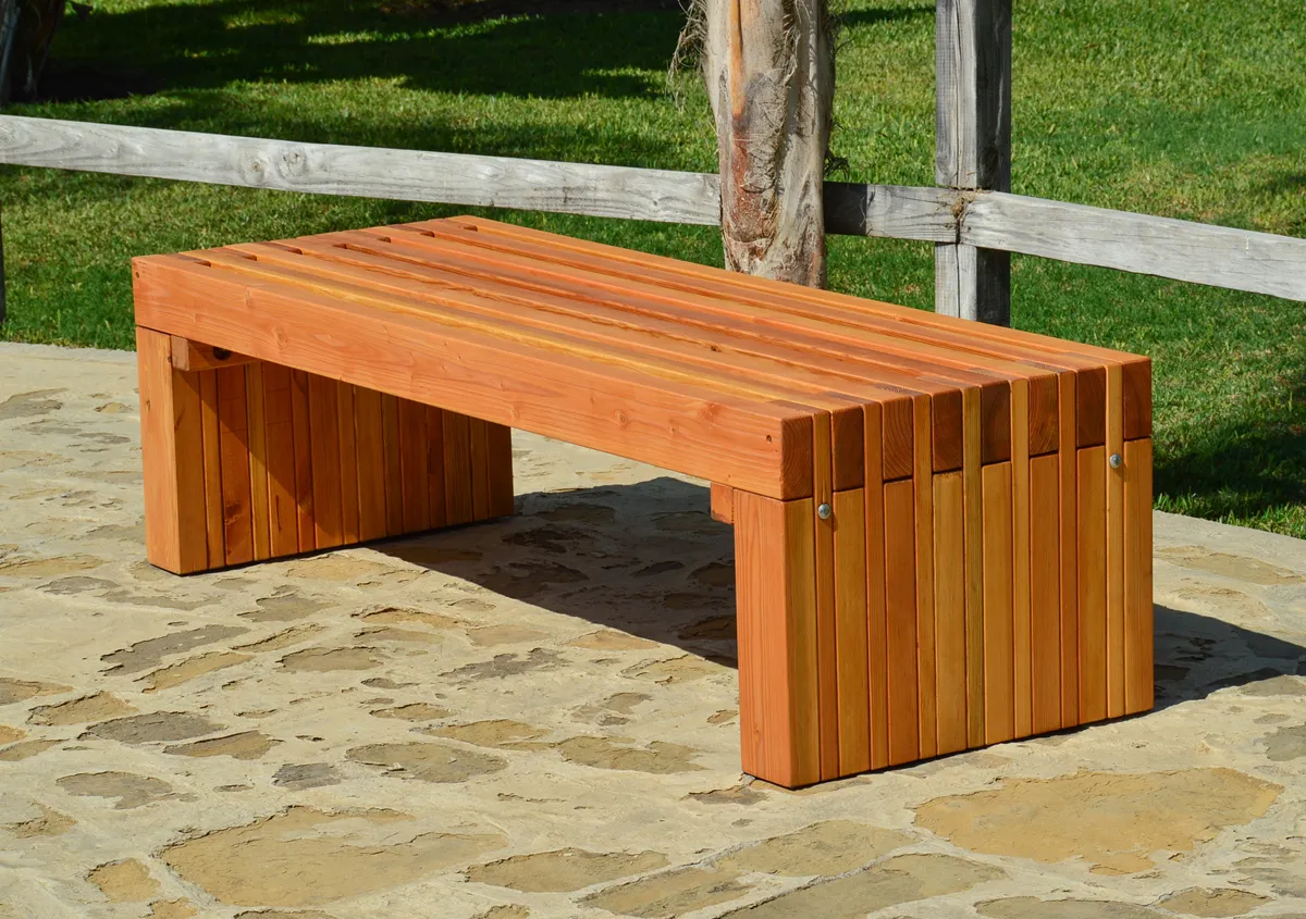 San Diego Portside Wooden Bench