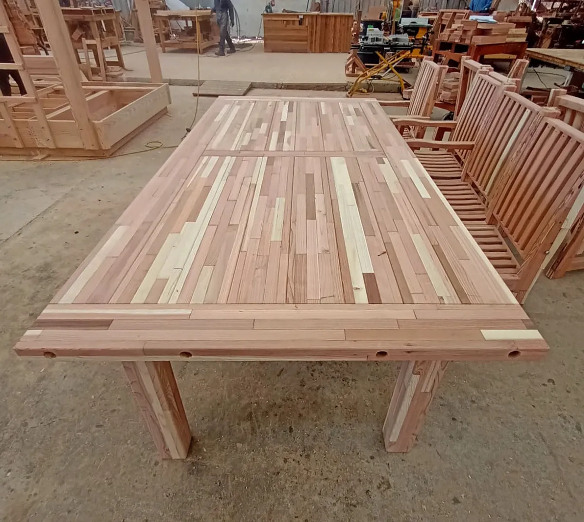 San Francisco Redwood Patio Table