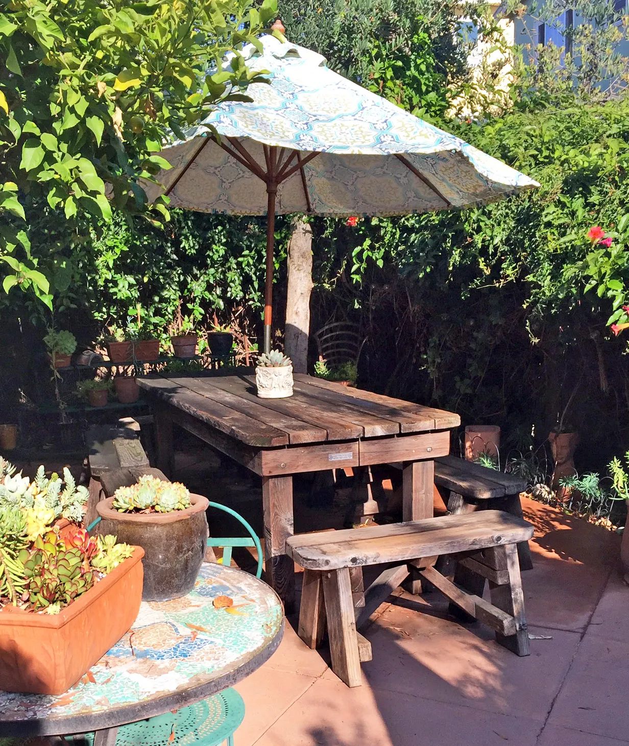 San Francisco Redwood Patio Table