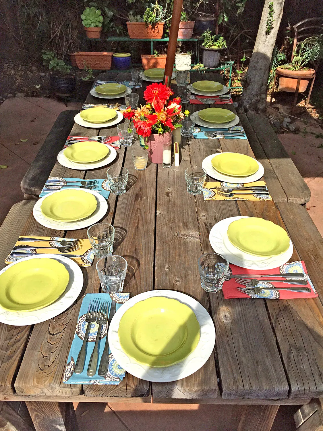 San Francisco Redwood Patio Table