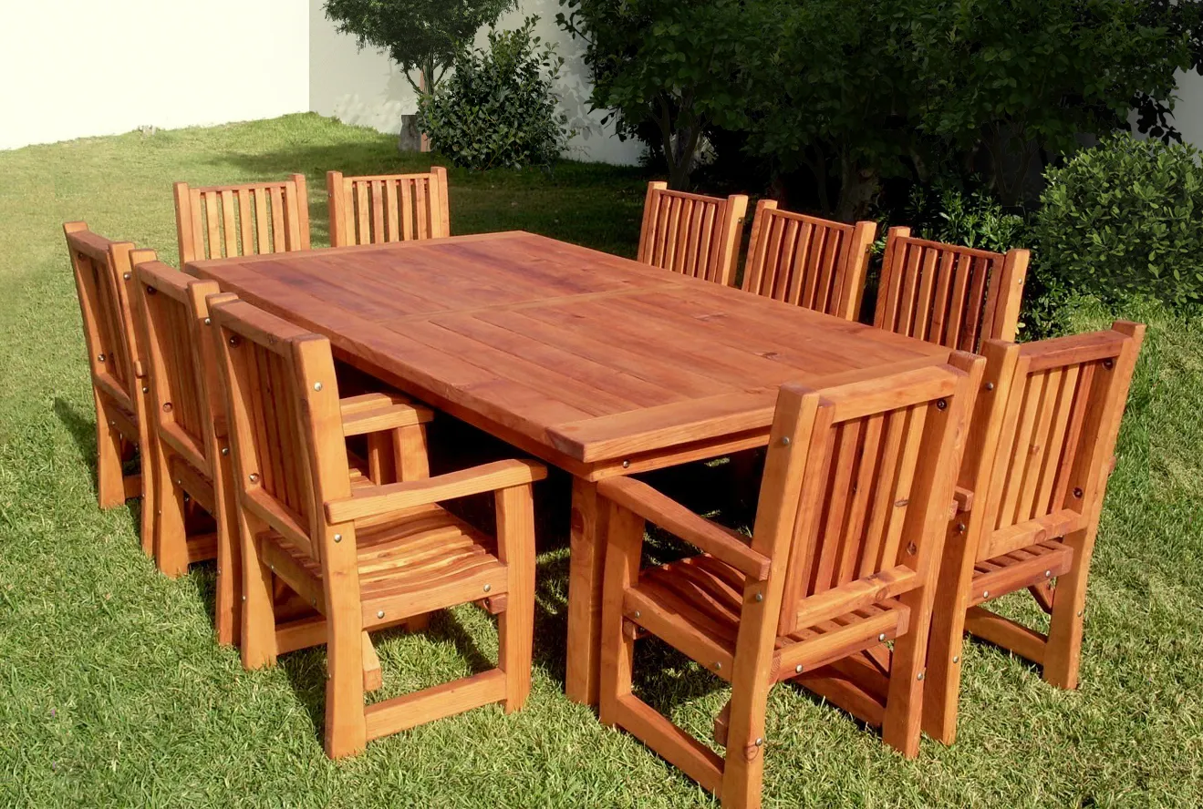 San Francisco Redwood Patio Table
