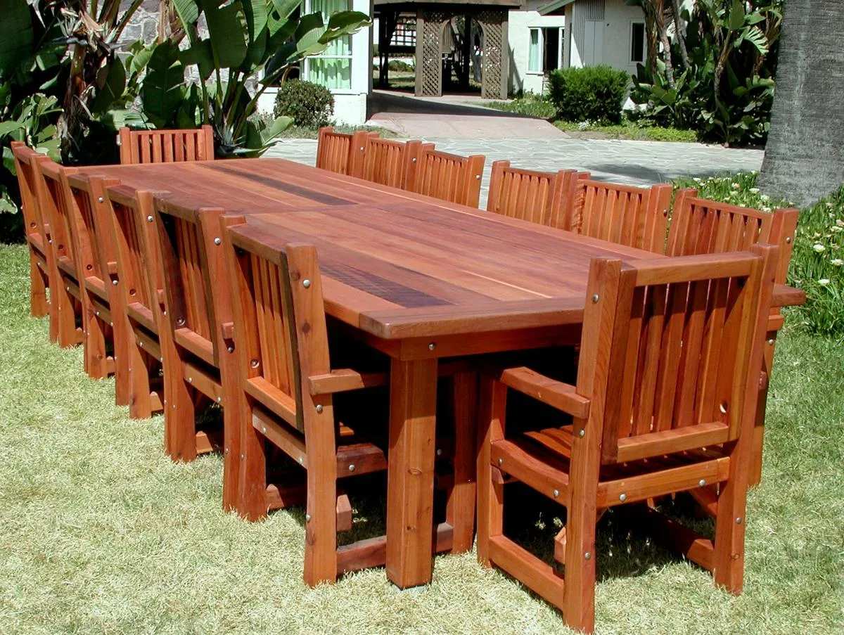 San Francisco Redwood Patio Table